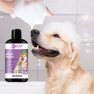 شامبو للحيوانات الأليفة متعدد الاستخدامات للكلاب والقطط، جل استحمام لطيف ومغذي للفراء الناعم واللؤلؤي، مضاد للبكتيريا ومزيل للروائح - Product Image 4