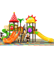 Jeu de toboggan en plastique Offre Spéciale pour maternelle Équipement de terrain de jeu extérieur commercial pour enfants