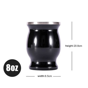 Juego de Tazas de Mate de Acero Inoxidable de Doble Pared y Aislamiento al Vacío, Clásico, 8 oz/240 ml, Venta al Por Mayor Personalizada - Product Image 2