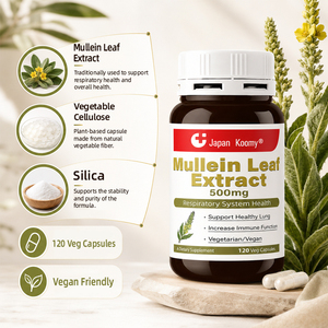 Suplemento Herbal de Hoja de Gordolobo Shecome, Aumenta la Función Inmunitaria, Suplemento de 500 mg, Cápsulas de Extractos de Hoja de Gordolobo - Product Image 2