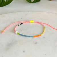 2025 Nueva playa Mini bohemio hecho a mano Color mezclado Irregular perlas de agua dulce pulseras con cuentas joyería de moda para mujeres