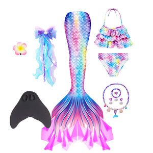 Conjunto <span class=keywords><strong>de</strong></span> Bikini <span class=keywords><strong>de</strong></span> Playa para <span class=keywords><strong>Niñas</strong></span>, Diseño <span class=keywords><strong>de</strong></span> Princesa, con Tela Suave <span class=keywords><strong>de</strong></span> Secado Rápido, Cola <span class=keywords><strong>de</strong></span> Sirena, 3 Piezas, Traje <span class=keywords><strong>de</strong></span> Baño Tankini - Product Image 1