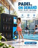 Baiwei Distributeur automatique intelligent modulaire en libre-service, Station de location de raquettes, Casier de location de raquettes de padel en libre-service