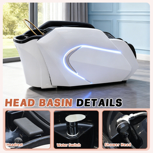 Elektrische Ganzkörper therapie Vibrations <span class=keywords><strong>massage</strong></span> Shampoo Bett Set Friseursalon Special <span class=keywords><strong>Head</strong></span> Spa Smart Haar wasch bett <span class=keywords><strong>Massage</strong></span> tisch - Product Image 5