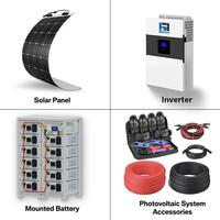 Système d'énergie hybride 20 kW, éolienne, panneaux solaires, contrôleur MPPT pour usage domestique, système d'énergie éolienne solaire efficace