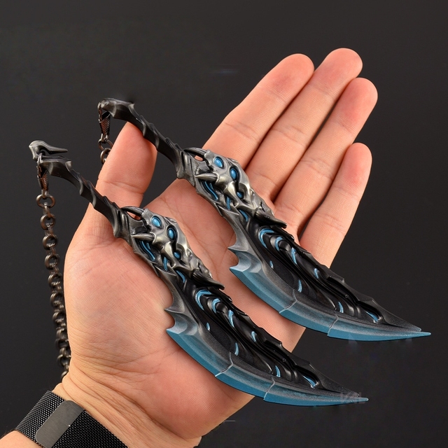 19cm Valorant Game Melee Sword Toy Knife Blades of Primordia Double Slash Computer Desktop Decorations Gifts Collection