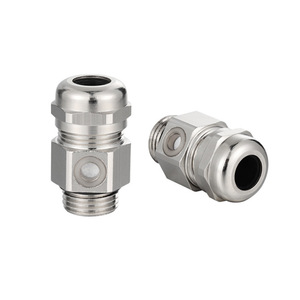 Indeter <b>Cable</b> Gland IP68 Nickel Plated Brass 10-20mm <b>Waterproof</b> Connector For <b>Cable</b> Protection - Product Image 2