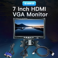 Monitor VGA XYD 7 Inch dengan Konektor VGA untuk Menghubungkan ke Komputer, Layar IPS Berwarna Definisi Tinggi dengan Garansi 1 Tahun