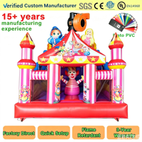 Château gonflable géant à thème grande roue, écologique, directement de l'usine, avec grand toboggan, pour les fêtes d'anniversaire des enfants