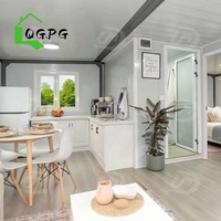 Casa Contenedor Expandible Prefabricada Aislada de 20 Pies, 2 Dormitorios, Diseño Moderno, Construcción de Vivienda Portátil para Edificio de Oficinas