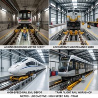 Tour à roues de tram sur mesure CNC robuste pour le fraisage en place des trains et tramways sans démontage des roues