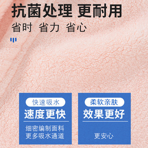 Coral Fleece Towel 35x75cm Antimicrobial Quick Dry Home <b>Bath</b> Use Solid Color Rectangle Velvet Towel - Product Image 1