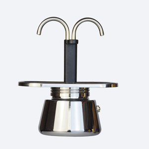 <span class=keywords><strong>Cafetière</strong></span> Moka <span class=keywords><strong>italienne</strong></span> personnalisée en acier inoxydable à 2 tasses avec double valve, portable, pour le café expresso, idéale pour les entreprises et le camping - Product Image 3