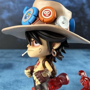 17Cm Q Edition Bonne Qualité Une Pièce PVC Mignon Anime Dessin Animé Modèle Jouet Luffy Frère Anime Figure Portgas <span class=keywords><strong>D</strong></span> <span class=keywords><strong>Ace</strong></span> - Product Image 6