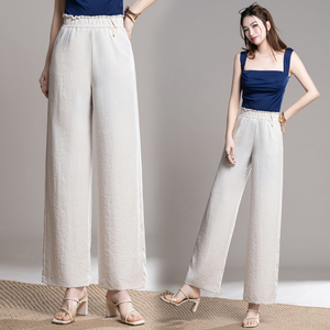 <span class=keywords><strong>Pantaloni</strong></span> Casual da <span class=keywords><strong>Donna</strong></span> a Vita Alta e Gamba Larga, <span class=keywords><strong>con</strong></span> <span class=keywords><strong>Elastico</strong></span> in Vita, Vestibilità Ampia, <span class=keywords><strong>Pantaloni</strong></span> Casual da <span class=keywords><strong>Donna</strong></span> all'Ingrosso - Product Image 2