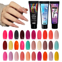 Kit d'extension d'ongles en gel UV de luxe Makeauty 15ml, non toxique, certifié CPNP et CE, avec lampe LED pour usage professionnel et DIY