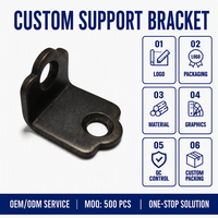 Support d'angle métallique personnalisé pour meubles, quincaillerie de montage stable pour étagères, bureaux, tables et projets de mobilier de bureau