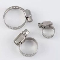Factory American Type Stainless Steel Hose Clamp Universal Hardware Clamp Rubber Plastic Hose Pvc Pipe Clamp