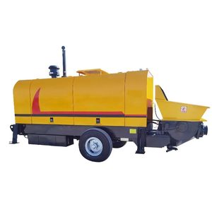 Pompe à béton diesel mobile HBTS90 d'occasion avec malaxeur intégré en Inde - Product Image 1