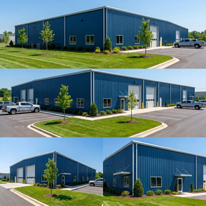 Entrepôt préfabriqué en structure métallique économique - Bâtiment à ossature métallique simple pour usage industriel - Product Image 4