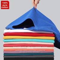 T-shirt unisexe 100 % coton, coupe ample, col rond, épaules tombantes, manches courtes, style workwear, personnalisable