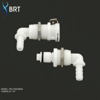 Raccords rapides BRT 1/4 1/8 pouce en POM EPDM SUS316 à ressort pour systèmes pneumatiques et hydrauliques