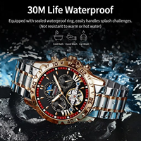 Montre Automatique Poedagar 1410 Tourbillon Squelette Phase de Lune Saphir Étanche Acier Fermoir Papillon OEM ODM Faible MOQ