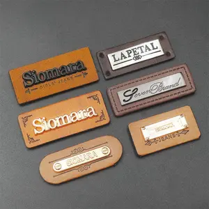Etichette in PU di Alta Qualità per Giacche in Denim con Stampa in Rilievo, Patch Personalizzate in Metallo e Pelle per Abbigliamento - Product Image 1