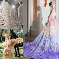 Bandes de plumes en dentelle pour accessoires de photographie, ailes d'ange, prise de vue de portraits, décoration de fond pour diffusion en direct, accessoires d'artisanat