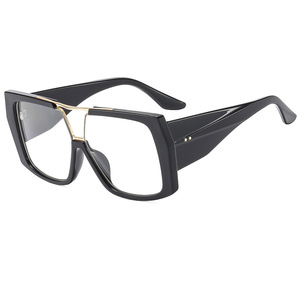 Kacamata sinar ganda persegi wanita, kacamata pelindung komputer bingkai bening antisinar biru <span class=keywords><strong>Retro</strong></span> - Product Image 5