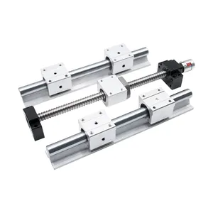 Lange Levensduur Cnc Bal Schroef 16 Mm Sfu1605-400 1200 2000 Mm Pitch 5 Gemaakt In China Voor 3d Printer + SBR16 Lineaire Rails