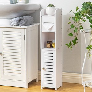 Support de porte-<span class=keywords><strong>papier</strong></span> hygiénique en MDF support de rangement <span class=keywords><strong>pour</strong></span> rouleau de <span class=keywords><strong>papier</strong></span> hygiénique sur pied meubles de salle de bain en bois armoire de salle de bain - Product Image 3