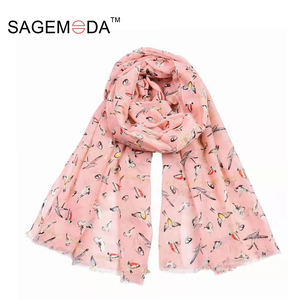 En <span class=keywords><strong>gros</strong></span> nouveau coton et lin foulards <span class=keywords><strong>snood</strong></span> personnalisé en forme de coeur imprimé voile coton écharpe - Product Image 2