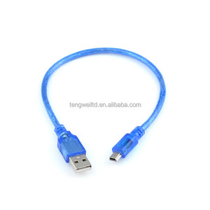 Cable USB de 30 cm para Arduino Uno/nano, Cable USB-A/B/C, <span class=keywords><strong>Micro</strong></span>/Mini/Tipo-C, Cable Azul - Product Image 5