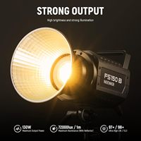 Lumière vidéo LED NEEWER FS150B, contrôle 2.4G/APP, 130W, bicolore COB, photographie silencieuse, 72000lux/1m, 2700K-6500K