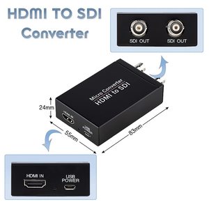 Convertisseur HDMI vers SDI SYONG 720p1080p avec alimentation USB-A - <span class=keywords><strong>Conversion</strong></span> de signal <span class=keywords><strong>vidéo</strong></span> de haute qualité pour HDTV, DVR SDI - Product Image 1
