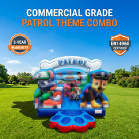 Château gonflable commercial à thème animal DFRL, château de saut pour enfants avec toboggan, location pour fêtes, certifié EN14960
