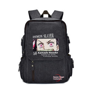กระเป๋าแฟชั่นขายส่งลายการ์ตูนสำหรับนักเรียน กระเป๋าอนิเมะ กระเป๋าผ้าแคนวาสลายดาบพิฆาตอสูร ชีนโซวแมน ไททัน - Product Image 6