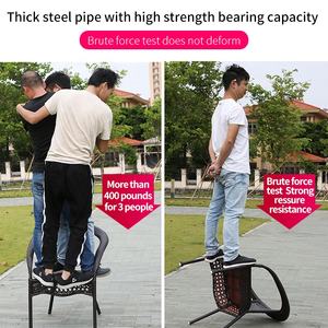 Commerciële Patio Bistro Cafe Rotan Meubels Patio Tafel Buiten Rieten Geweven Restaurant Eetmeubilair - Product Image 4