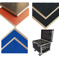 Professioneller Blau Verchromter TV-Flightcase-Eckverbinder mit Prägung, Hardware-Zubehör für 9mm oder 12mm Laminiertes Sperrholz