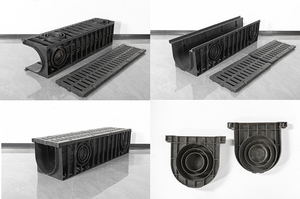 Grille de drainage en <span class=keywords><strong>fonte</strong></span> FUGU Street, drainage des <span class=keywords><strong>eaux</strong></span> <span class=keywords><strong>pluviales</strong></span>, système de collecte des <span class=keywords><strong>eaux</strong></span> <span class=keywords><strong>pluviales</strong></span> sûr et fiable pour les parkings, tranchée - Product Image 2