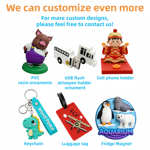 Porte-clés personnalisé en PVC imprimé en 3D, <span class=keywords><strong>dinosaure</strong></span> vert, léger, figurine de dessin animé personnalisée pour cadeaux d'affaires - Product Image 4