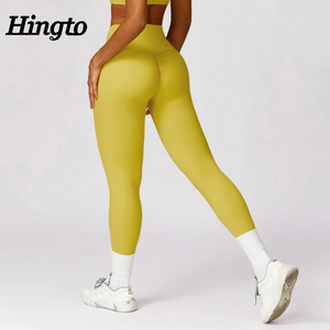 <span class=keywords><strong>Leggings</strong></span> Activewear da donna Plus Size pantaloni da Yoga con scricchiolante <span class=keywords><strong>Leggings</strong></span> da palestra da ragazza a vita alta <span class=keywords><strong>Leggings</strong></span> sportivi - Product Image 3