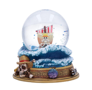 Globo de Nieve Personalizado del <span class=keywords><strong>Barco</strong></span> <span class=keywords><strong>Pirata</strong></span> Going Merry, Globo de Agua de Resina de Anime para Colección de Fans y Decoración del Hogar - Product Image 3