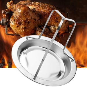 <span class=keywords><strong>Barbeucue</strong></span> acier au carbone revêtement antiadhésif petit poulet rôtissoire verticale grille grille poulet grille - Product Image 6