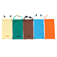 Sac en microfibre imprimé avec logo personnalisé, sac à lunettes, pochette à cordon, emballage pour lunettes optiques, pochettes souples, personnalisation acceptée
