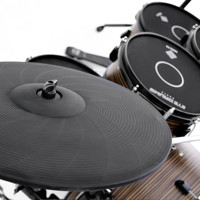 Kit de Batterie Électronique Professionnel EYE E4 Plus, Instrument de Percussion, Pad de Tambour Musical avec Chambre en Aluminium, Ensemble Complet
