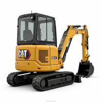 Miniexcavadora Caterpillar 303.5 Reacondicionada de Diseño Compacto, Excavadora Hidráulica Usada de 3.5 Toneladas para Trabajos en Espacios Reducidos