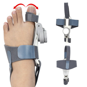 Correcteur orthopédique ajustable pour <span class=keywords><strong>hallux</strong></span> <span class=keywords><strong>valgus</strong></span> avec bouton rotatif, attelle de nuit flexible, semelles intérieures confortables pour le sport - Product Image 2