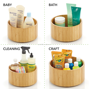 2025 lưu trữ nhà bếp tre lười biếng <span class=keywords><strong>Susan</strong></span> Spinner tre chia lười biếng <span class=keywords><strong>Susan</strong></span> Spinner - Product Image 4